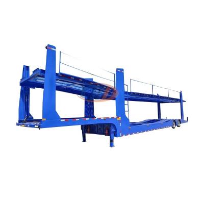 China Huatong 2 Axle Truck Trailer Car Carrier Semi Trailer Manufacturers for sale