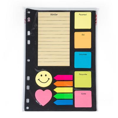 China Self Adhesive PET Sticky Note Page Index Tabs Fluorescent Sticky Note Fluorescent Sticky Note Pad for sale