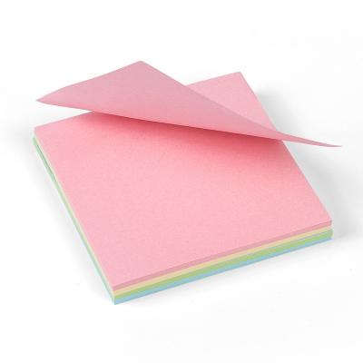 China Hot Selling Self Adhesive and Cheaper Custom Logo Printing Strong Self Adhesive Sticky Note Writing Pad for sale