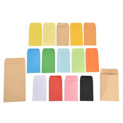 China Mini Size Envelope Multicolor Paper Coin Envelopes and Gift Envelope Button for Small Items for sale