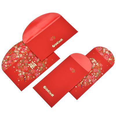 China Custom Red Fortune Red Packet Chinese New Year Red Pocket Customize Red Envelope for sale