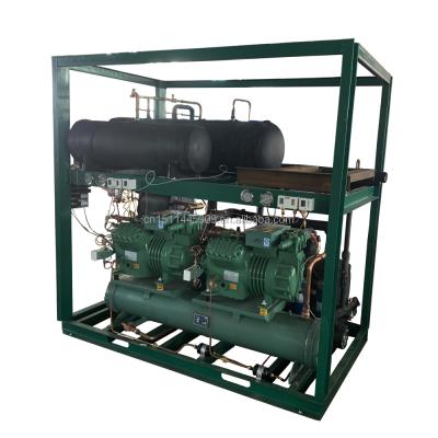 China Hotel 2 compressor water cooled cryogenic freezer with R410a+R23 is used in gas generator or gas separator in industrial equipment for sale