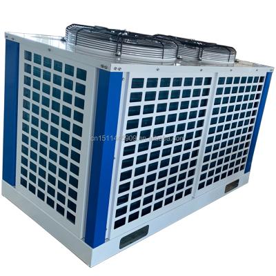 China Hotels 15HP modulized air source heat pump unit provides stable and environmental friendly heat source at low costs and high coeffience for sale