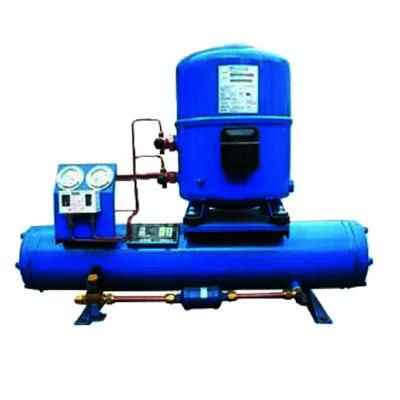 China Hotels 7HP ater cooled condensing unit with hermetic compressor is great choice as cooling engine of coolers in fishing boats for sale