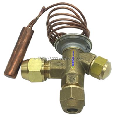 China Interchangeable refrigeration parts thermal expansion valve with internal equalizer is nice choice for customized water chiller and heat pump factory for sale