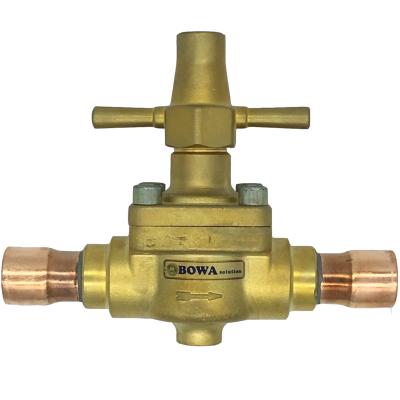 China Hotels forge brass plunger shut-off valve is compatible with HCFC and HFC refrigerants / lubricants in air conditioners and heat pumps for sale