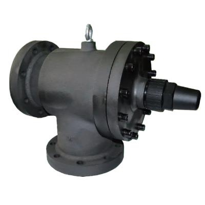 China Hotels cast iron angle shut-off valve usworking as check valves and relief valves for semi-hermetic screw compressor in water chiller for sale