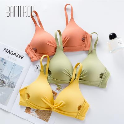 China Seamless Lift Up Bra For Woman Lingerie Bra Seamless Active Wire Free Bras Underwear For Woman 7 Colors for sale