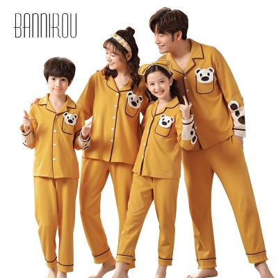 China Wholesales Cotton QUICK DRY Pajamas For Kid Man Woman Spring Pajamas Night Wear Family Pajamas for sale