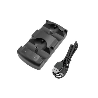 China Dual Charger Station Dock KJH Factory Charger Dock Charging Stand For PS3 Controller PS Move Controller for sale