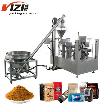 China Food 8 Workstation Premade Plastic Bag Powder Spice Pouch Seasoning Packaging Machine for sale