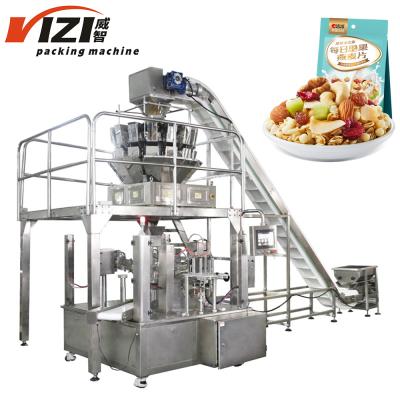 China Automatic Banana Sweated Potato Chips Pouch Rotary Packing Food Candy Machine for sale