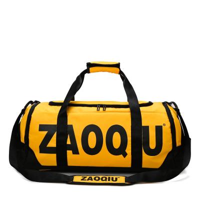 China China Factory Custom Fashion Portable Gym Polyester Fleece Outdoor Luggage Travel Bag for sale