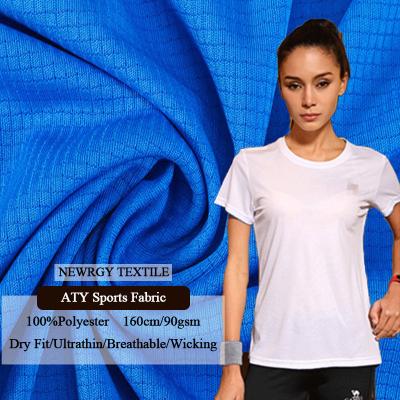 China Stretch Dry Fit White 100% Polyester 90gsm Sublimation Soccer Jersey Fabric For Soccer Wear Sports Uniforms Sets China Soccer Shirt for sale