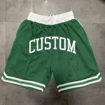 China Breathable Fashion Wholesale Custom Embroidery Personalize Sublimation Basketball Shorts With Pocket for sale