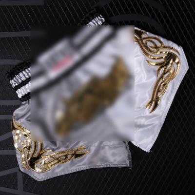 China 100% Polyester Customize Hot Wholesale Style Muttahida Majlis-e-Amal Trunks Fight Boxing Shorts Thai Muay Shorts Kick Boxing Skull Muttahida Majlis-e-Amal Shorts for sale