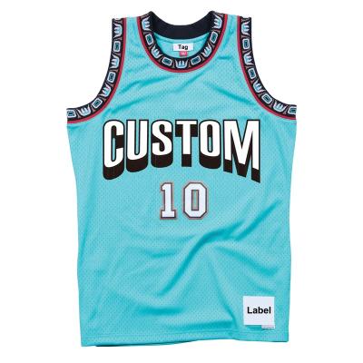 China Comfortable custom made mens white embroidery wholesale winter antibacterial sublimation polyester basketball tank tops simple navy for sale