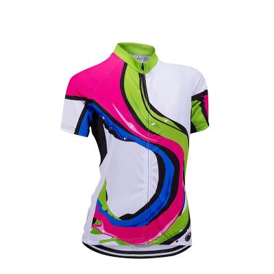 China Breathable create your own cycling tank top custom mtb wear woman 2021 neon green color for sale