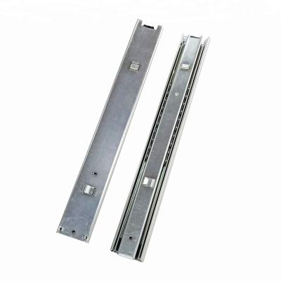 China Chinese Telescopic Channel 3 Times Push To Open Drawer Slides 45mm Slide Hook Drawer With Bayonet for sale