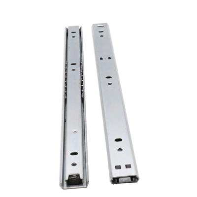 China Chinese Cabinet Drawer Slide Parts Cold Rolled Steel Metal Box Drawer Slides 27mm Linear Guide For Furniture for sale