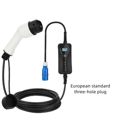 China Universal CP 220v 16a AC ev charging station home european standard ev charger electric car chargers station for sale