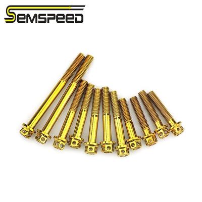 China None SEMSPEED M6 11 Pieces Motorcycle Stainless Steel Motor Bolt Cover Screws For HONDA PCX125 150 160 Screw Bolt for sale