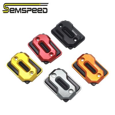 China SEMSPEED CNC Motorcycle Front Brake Fluid Oil Cup Aluminum Reservoir Cover For Honda PCX 160 150 125 2018-2021 for sale