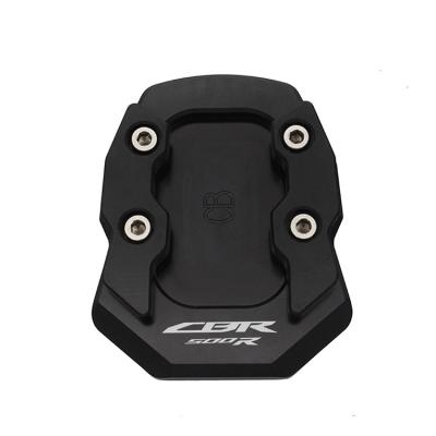 China CNC Aluminum Motorcycle Kickstand Support Side Pad Enlarge Extension Plate For Honda NC700S/X CB250R CBR650F CB600F CBR500R CBF1000 for sale