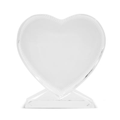 China BXP13 Europe Love Screen Crystal Photo Frame Sublimation Printing Picture Customized Crystal Trophy for sale