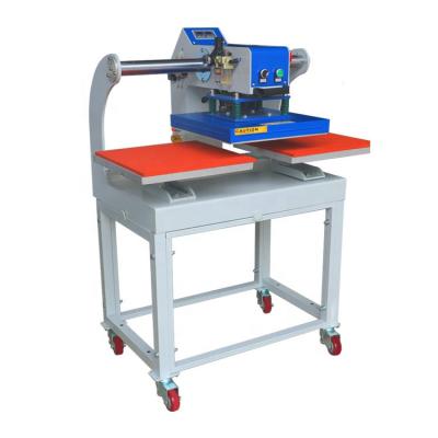 China Sublimation Coating Hardware Double Station T-shirt Heat Press Machine Automatic Top Slip Pneumatic Large Sublimation Machine for sale