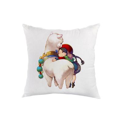 China Rubysub P-06 DIY Design Disposable Pillow Case Sublimation Short Plush Cushion Decorative Pillow Cover for sale