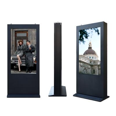 China Outdoor Advertising Kiosk Wall Mount Or Floor Stand 32 43 55 65 Inch Full Color LCD Panel Led Back Lightweight Outdoor Digital Signage Advertising Kiosk for sale