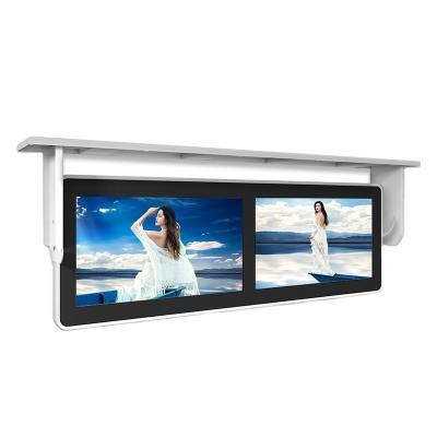 China 19 Inch Bus Lcd Built In Media Player Bus USB Player Double Screens Video Advertising Display Screen for sale