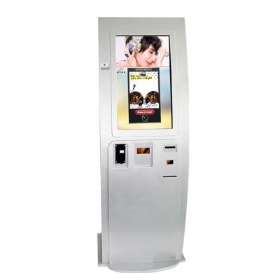 China 26 Inch LCD Touch Screen Indoor Self Service Photo Booth Standalone Kiosk With Payment Terminal Machine for sale