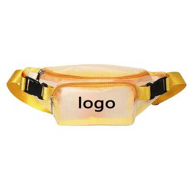 China 2020new fashion factory direct water proof chic women girl transparent PVC Fanny Pack Bum Waist Bag for sale