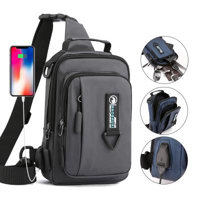 China New 2021utility waterproof trunk bags sports high quality shoulder USB trunk bag men for sale