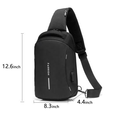 China Large Capacity Logo Customization Men's Bag Cross - Body Messenger Bags Shoulder Chest Bag for sale