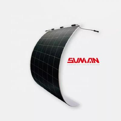 China Sunman Solar Panel 430w Solar Panel High Quality Flexible Lightweight Mono Solar Panels For Boat RV 166mmx166mm for sale