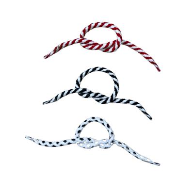 China DONG CHANG TEXTILE Premium 3-6mm Color Cotton Sustainable Hand Rope With Plastic Tip Bag Rope Handle for sale