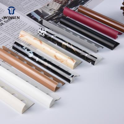 China Modern Decorative PVC Ceramic Tile Trim Decorative PVC Plastic Joint Panel for sale