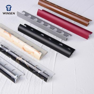 China Modern Plastic PVC Ceramic Tile Trim Corner Trim For Edge Marble Decoration for sale