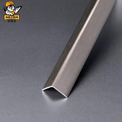 China Guangzhou Factory Modern Brush L-Shape Aluminum Tile Corner Trim for sale