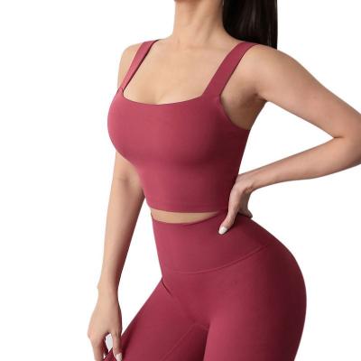 China Soft Skin Breathable Fit Women's Tummy Control Workout Running Legging And Bra Set for sale