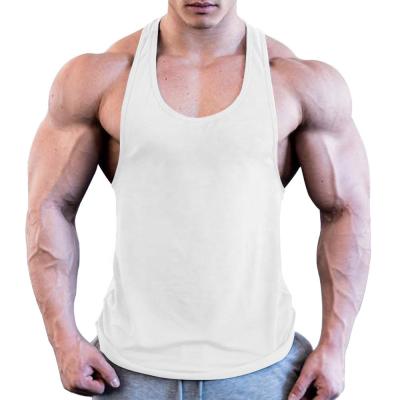 China 2021 New QUICK DRY Vest Summer Clothing Fitness Sports Off Shoulder Solid Color I Shaped Tank Tops For Men Fit for sale