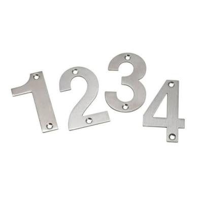 China Good Quality Modern Hotel Room Number Signs Wholesale Customized House Numbers Outside for sale