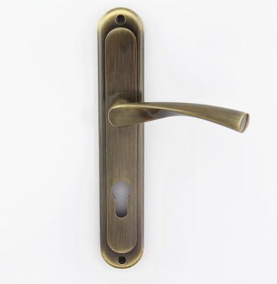 China Modern Custom High Quality Aluminum Luxury Zinc Shower Door Handles With Lock for sale