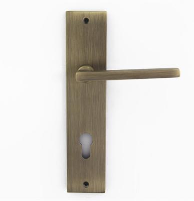 China Quality Guaranteed Modern Price Zinc Gold Door Handle Suitable Lever With Lock for sale