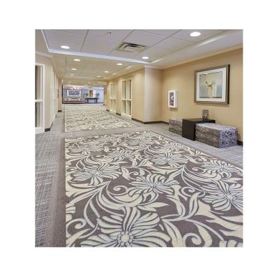 China Stain Resistant Handmade Wall To Wall Woolen Lobby Rug From High End Hand Tufted Carpet Manufacturer for sale