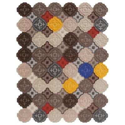 China Stain Resistant Traditional Style Hand Tufted Rug Customized Rugs And Rugs Multi Level With Cut And Loop Construction for sale