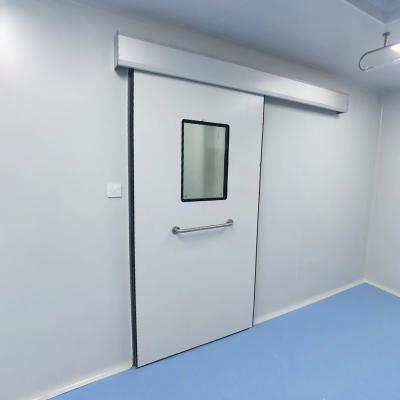 China Gmp Waterproof Honeycomb Cleanroom Sliding Door Airkey Door Pharmaceutical Cleanroom Door For Pharmacy Hospital Lab for sale